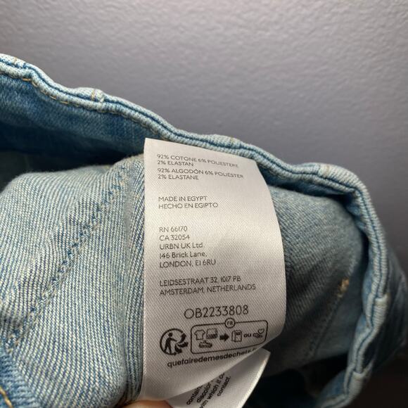 We The Free Jayde Flare Jeans Cropped Medium Wash High Rise Boho Women 25 Petite - Picture 13 of 13